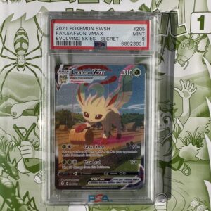 Leafeon VMAX 205/203 Evolving Skies Alt Art PSA 9